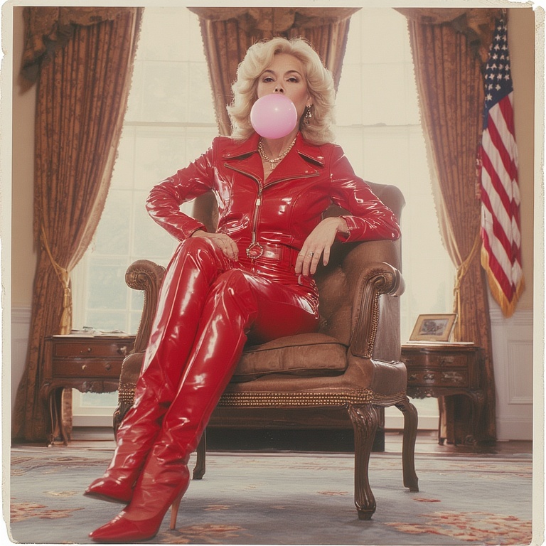 Sexy woman at the Oval Office Blank Meme Template