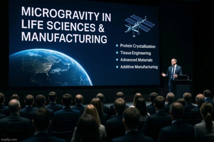 Deep space view supporting advanced manufacturing future