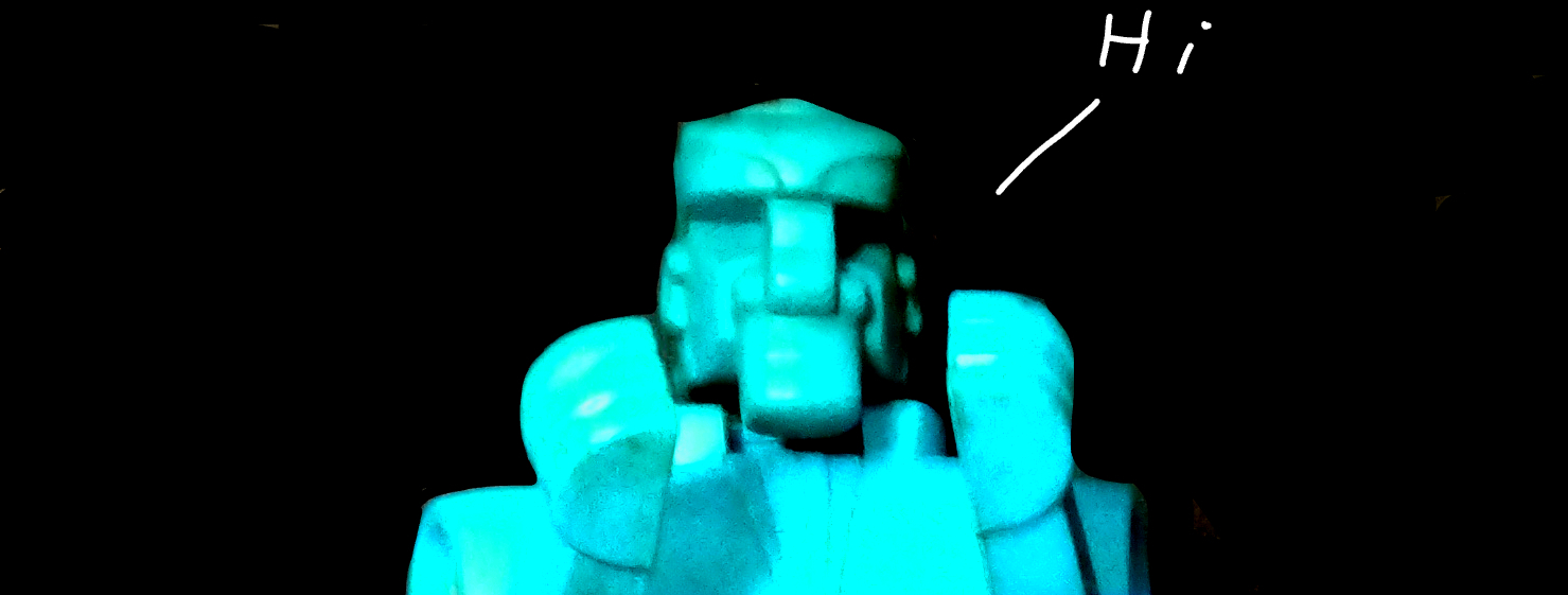 Rock-em robot says hi Blank Meme Template