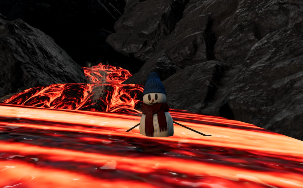 snowman lava Blank Meme Template