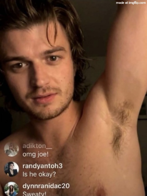 Joe Keery's armpit | image tagged in joe keery's armpit | made w/ Imgflip meme maker