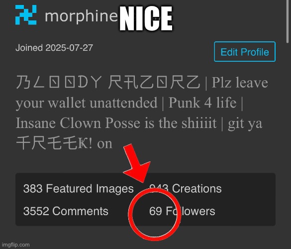 Nice | NICE | image tagged in nice | made w/ Imgflip meme maker