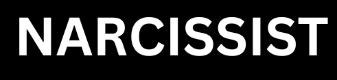 Narcissist written on black rectangle Blank Meme Template