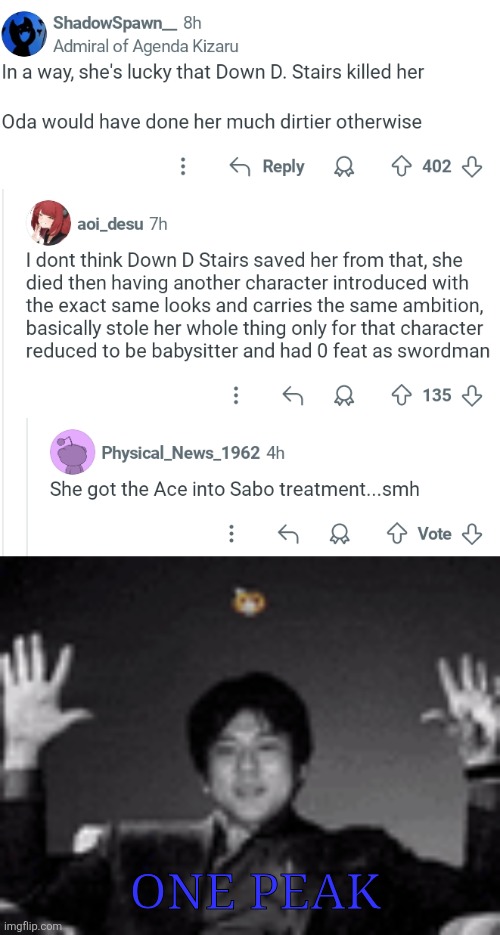 ONE PEAK | image tagged in memes,fraud,writer | made w/ Imgflip meme maker