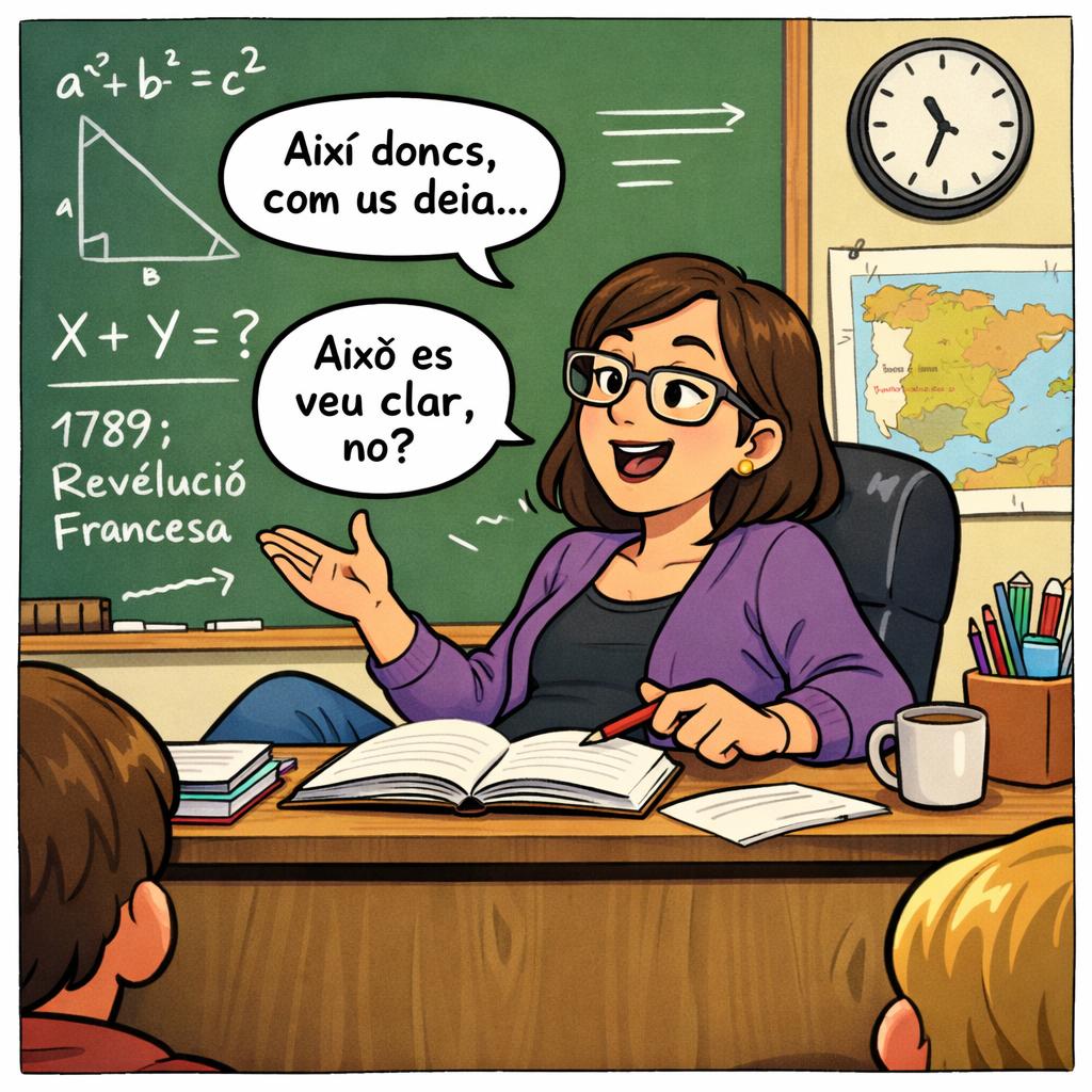 POV: la profe que quan explica i ni s'aixeca de la cadira. Blank Meme Template