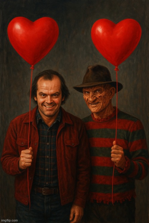 Jack Torrance and Freddy Krueger (NON-SCARY VERSION) | made w/ Imgflip meme maker