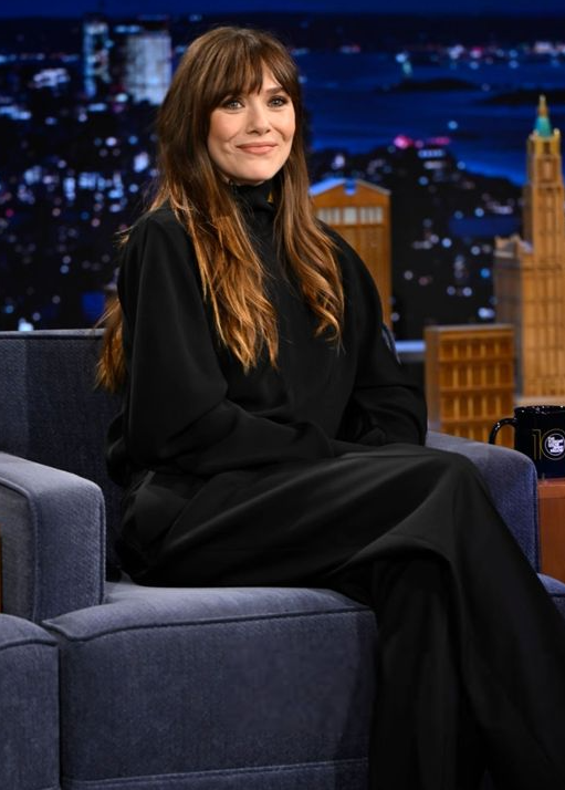 Elizabeth Chase Olsen on The Tonight Show Starring Jimmy Fallon Blank Meme Template