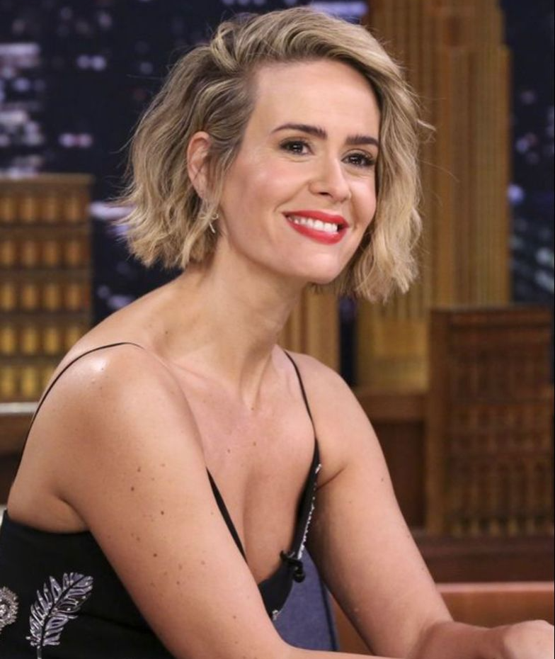 Sarah Paulson on The Tonight Show Starring Jimmy Fallon Blank Meme Template
