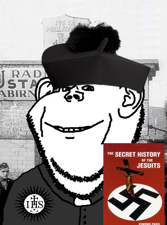 Jesuit priest soyjak Blank Meme Template