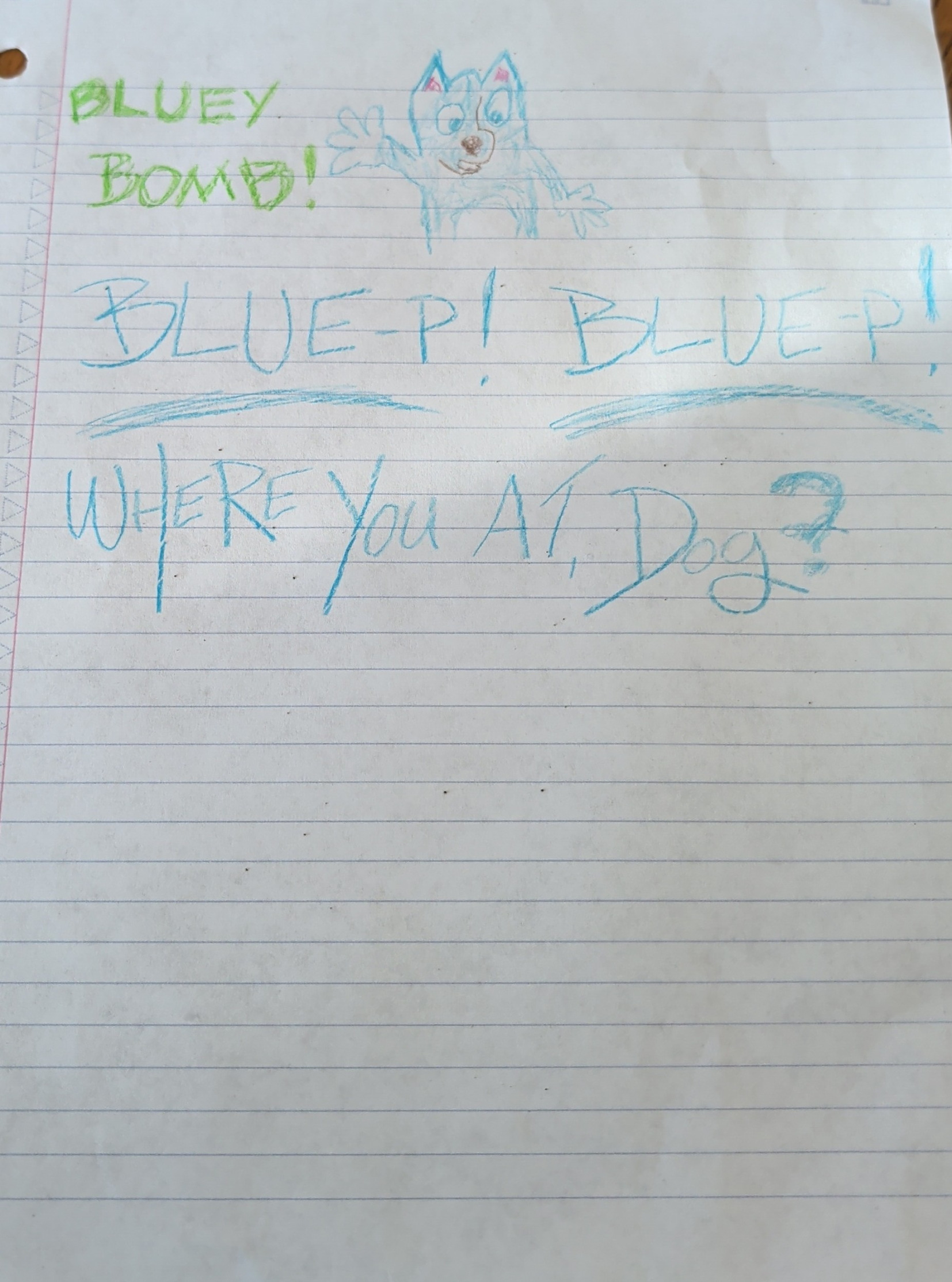 Bluey 90s dog Blank Meme Template