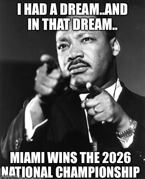 MLK Miami Dream Blank Meme Template