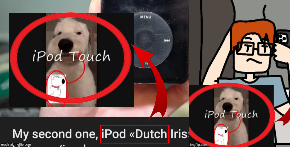 Ipod touch soundalike | image tagged in name soundalikes,mc,ipod touch | made w/ Imgflip meme maker
