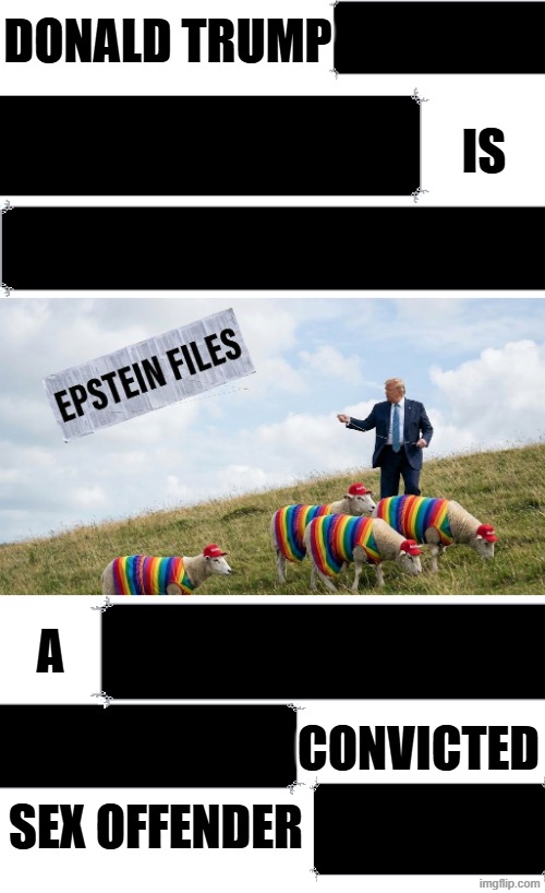 RELEASE THE FILES | IS; DONALD TRUMP; A; CONVICTED; SEX OFFENDER | image tagged in trump,maga,jeffrey epstein,sexual assault,sexual predator,child molester | made w/ Imgflip meme maker