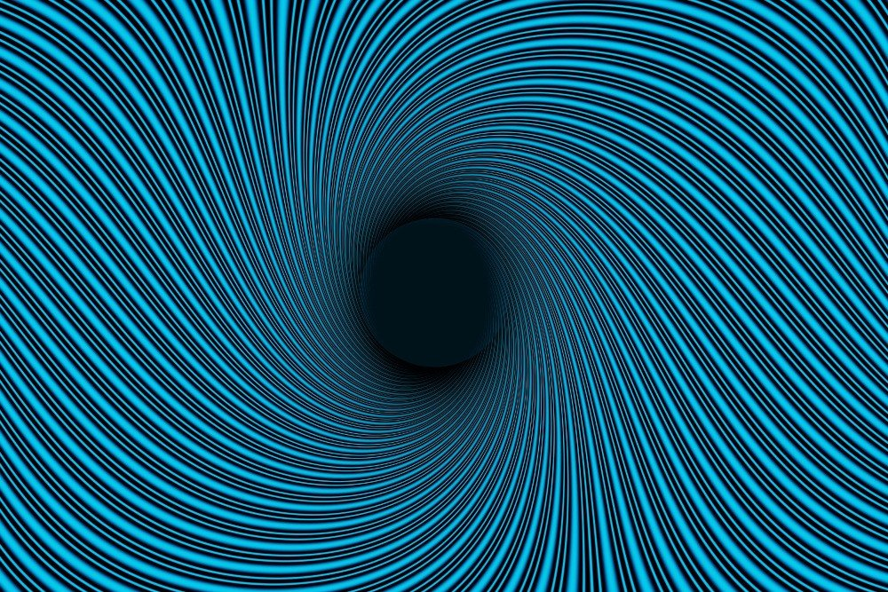 delusional psychotic twilite zone black hole background Blank Meme Template