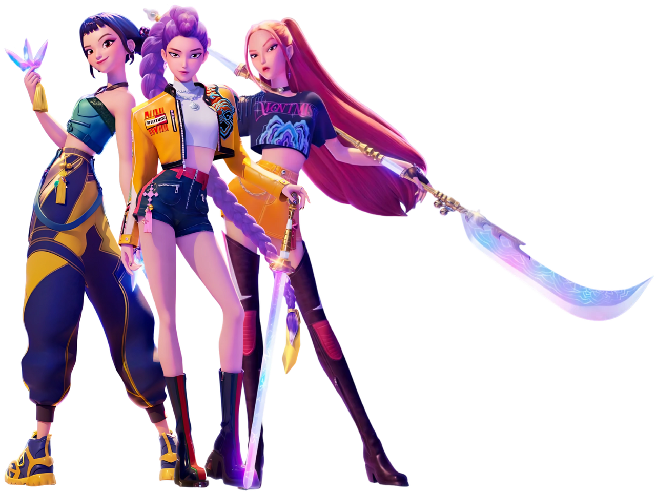 Huntrix (K-Pop Demon Hunter) PNG Blank Meme Template