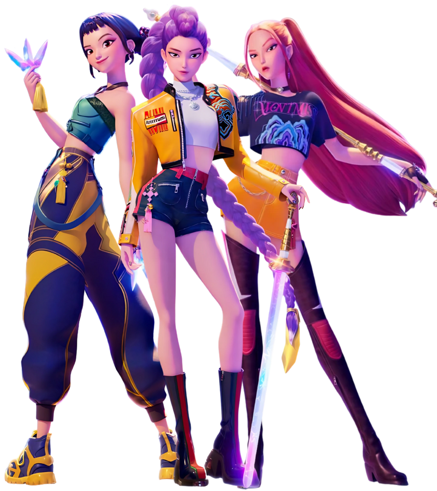 Rumi Zoey and Mira Blank Meme Template