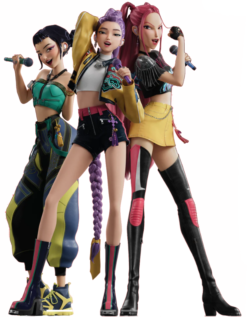 Rumi Zoey and Mira (Huntrix) Blank Meme Template