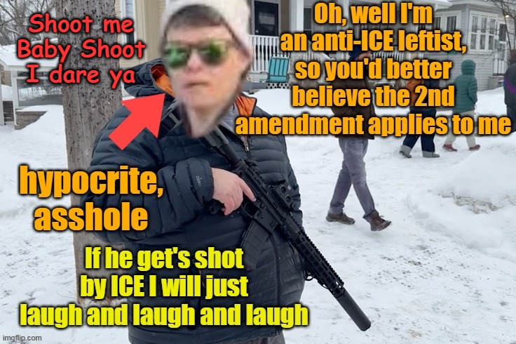 Shoot me Baby Shoot I dare ya | made w/ Imgflip meme maker