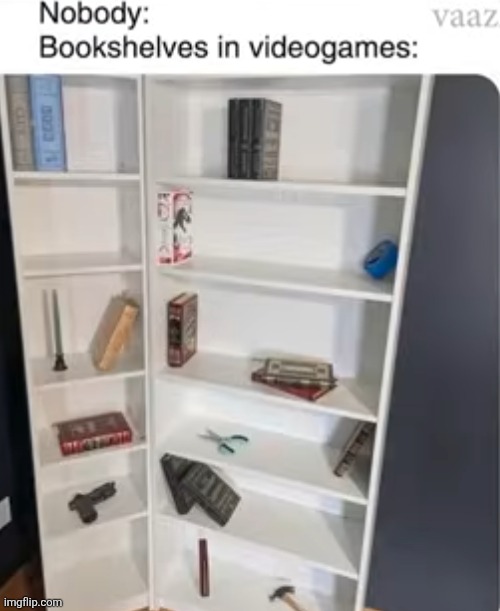 It looks amazing | image tagged in gaming,video games,so true,bookshelf,items,satisfying | made w/ Imgflip meme maker