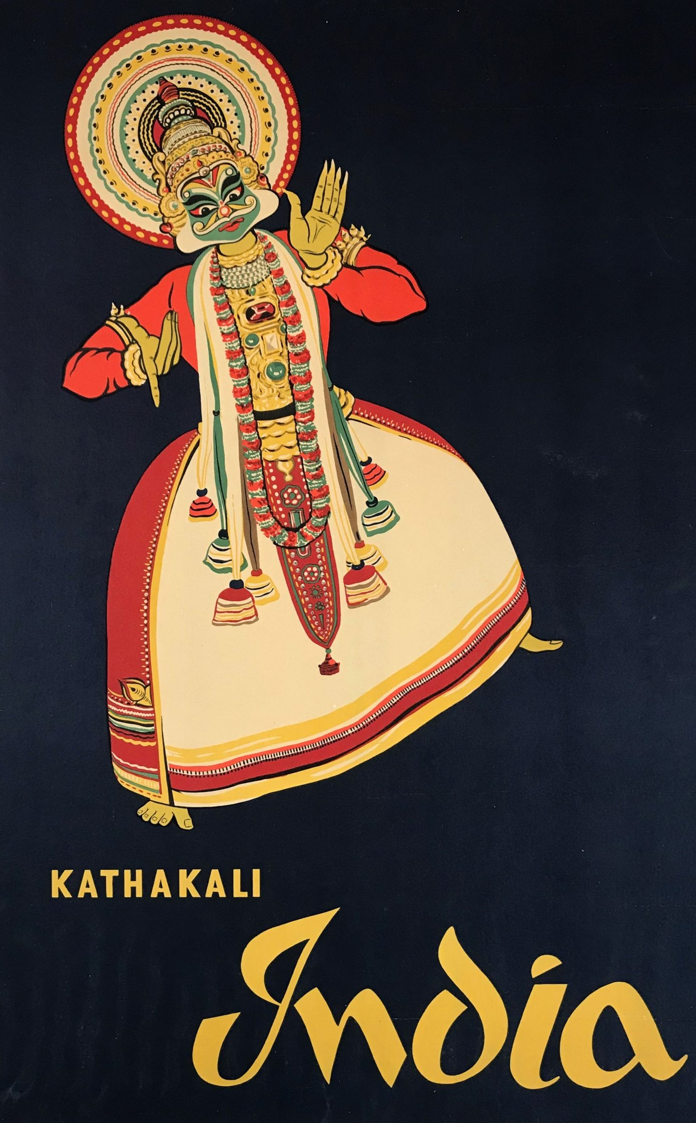 Indian Travel Poster (1960) Blank Meme Template