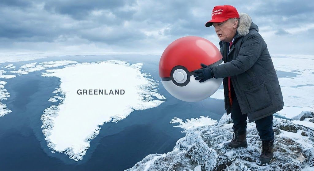 Trump captures Greenland Blank Meme Template