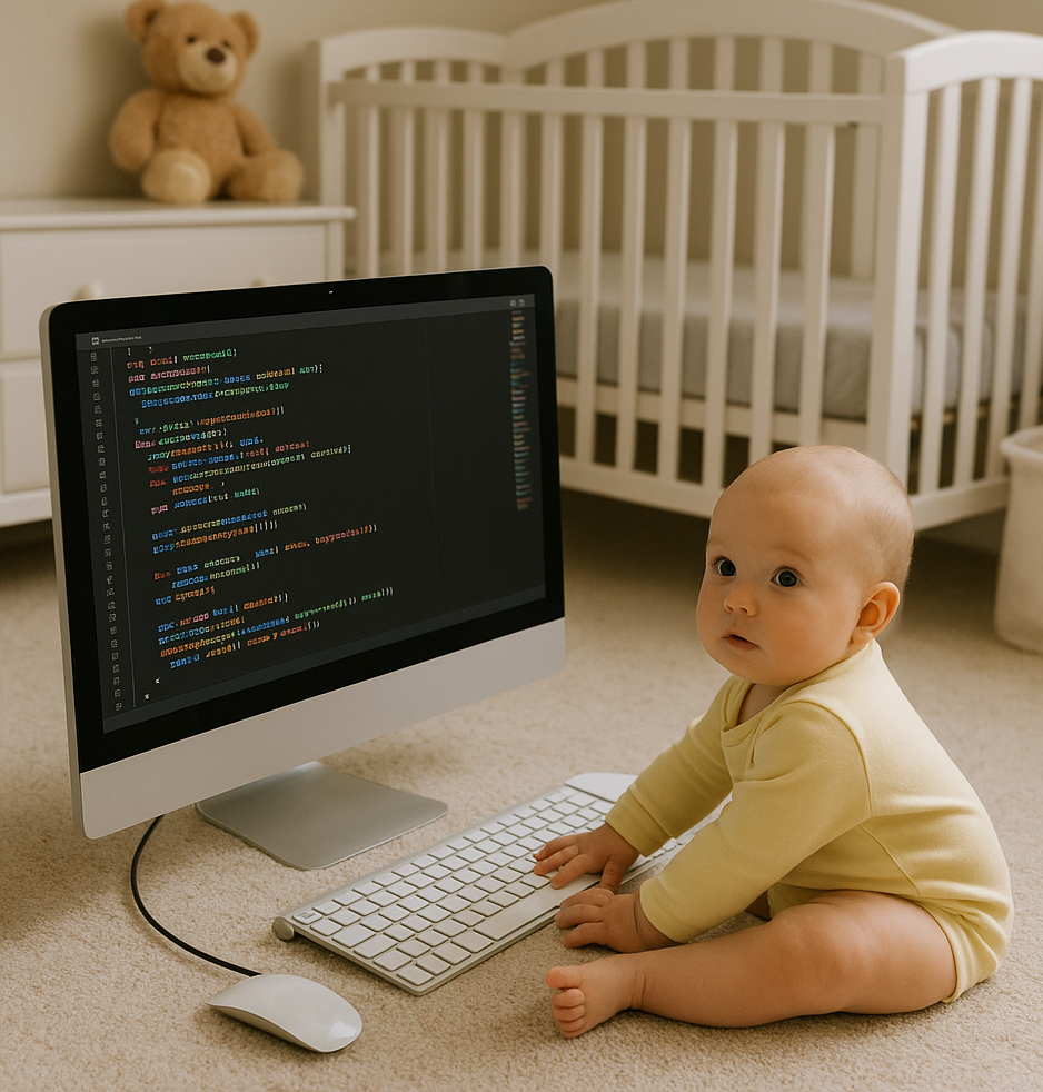 baby programmer Blank Meme Template