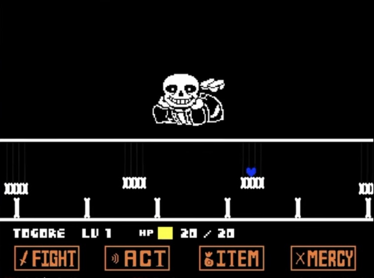 Freaky sans Blank Meme Template
