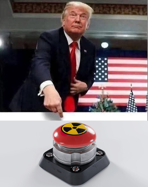 Trump going to war Blank Meme Template