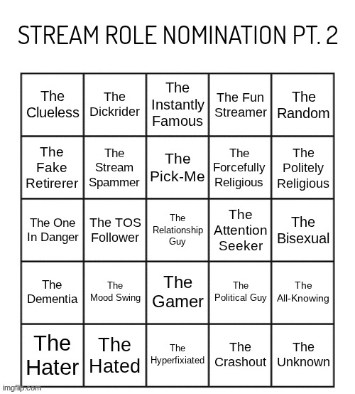 top comment decides the fun streamer (MUST NOT BE ON PREVIOUS) | made w/ Imgflip meme maker