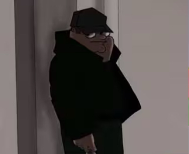 Peter Griffin in a black suit Blank Meme Template