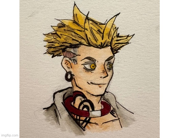 Drew Enjin from Gachiakuta, I would love feedback! | image tagged in anime,art | made w/ Imgflip meme maker