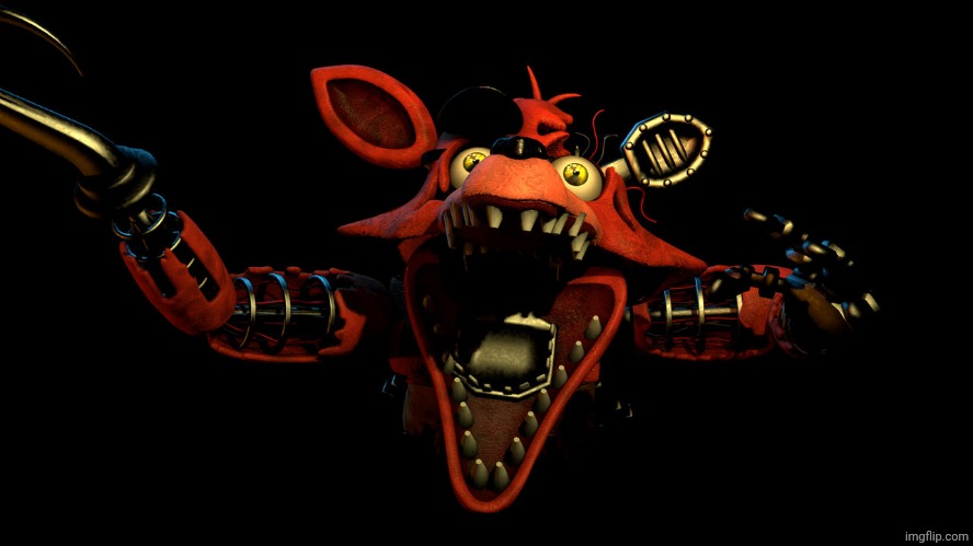 Withered Foxy Jumpscare | image tagged in withered foxy jumpscare | made w/ Imgflip meme maker