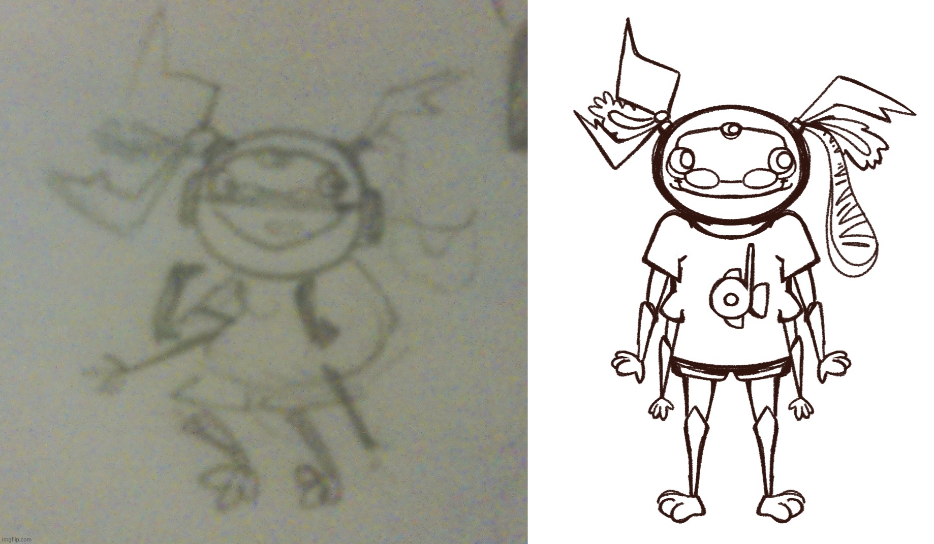 I made this lil fella as a monster version of myself! | made w/ Imgflip meme maker