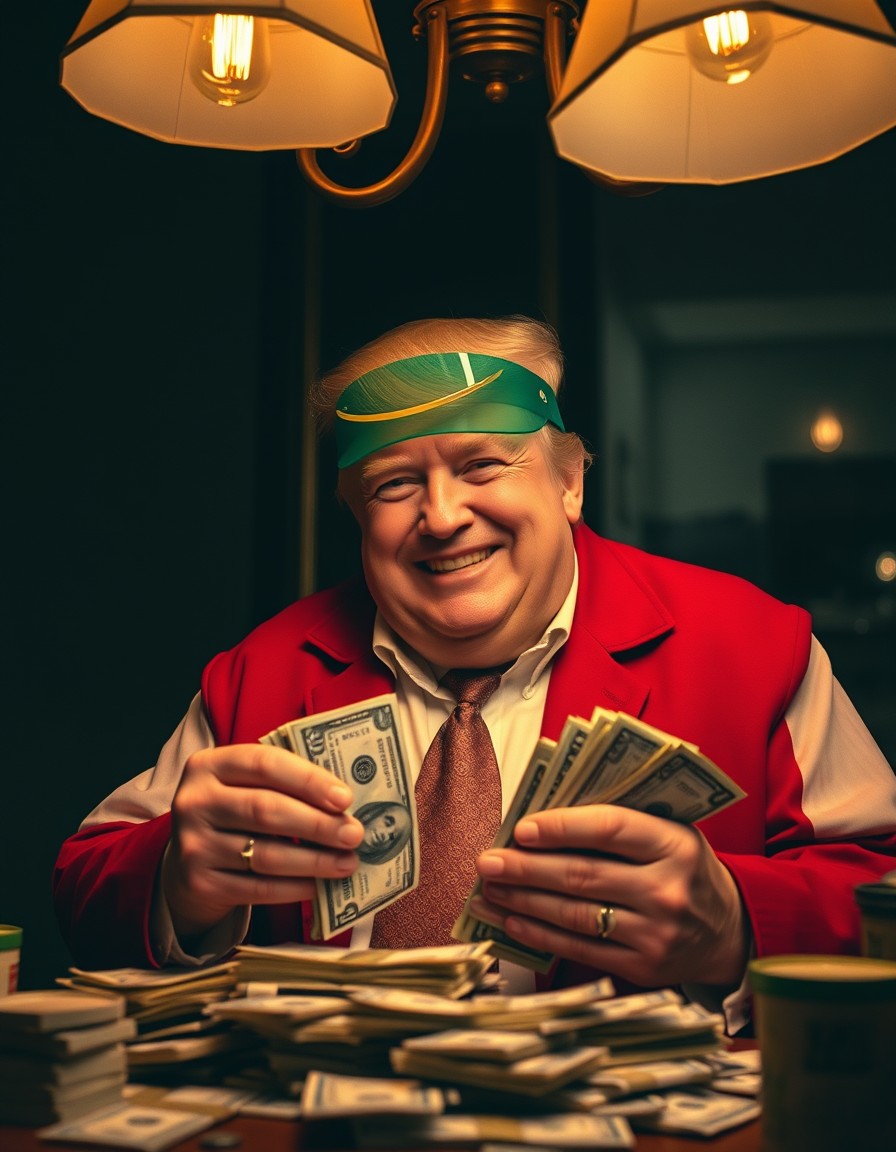 Trump greedy bribe money extortion blackmail Blank Meme Template