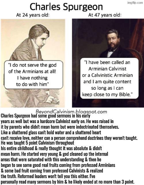 He ended at 3 point tops too guys! They didn't tell you that either right? | image tagged in calvinism,calvinist memes,anti calvinism,reformed theology,charles spurgeon,wake up and question everything | made w/ Imgflip meme maker