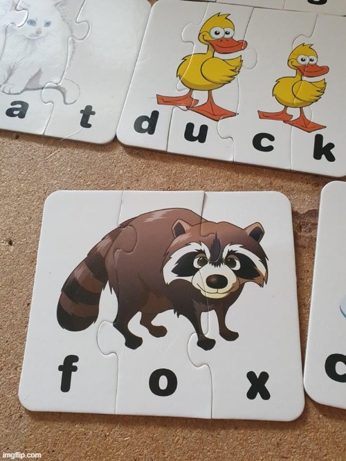 cute looking fox isn't it? | image tagged in you had one job | made w/ Imgflip meme maker