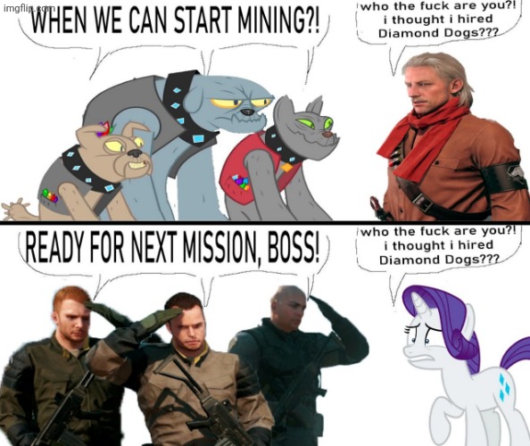 My little pony and mgs are now canonically in the same universe. You can disagree, just know youre wrong | made w/ Imgflip meme maker
