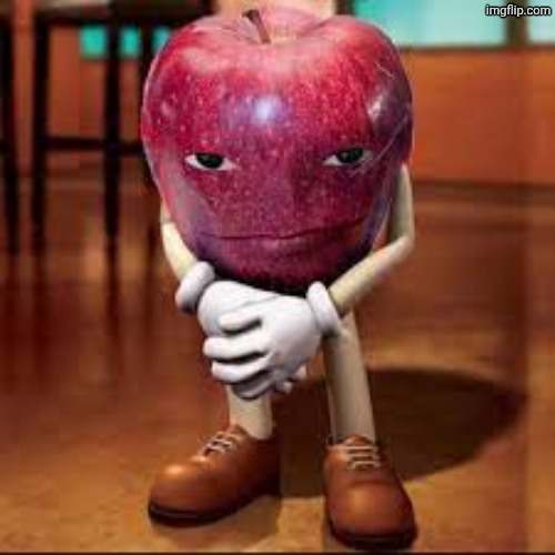 rizz apple | image tagged in rizz apple | made w/ Imgflip meme maker