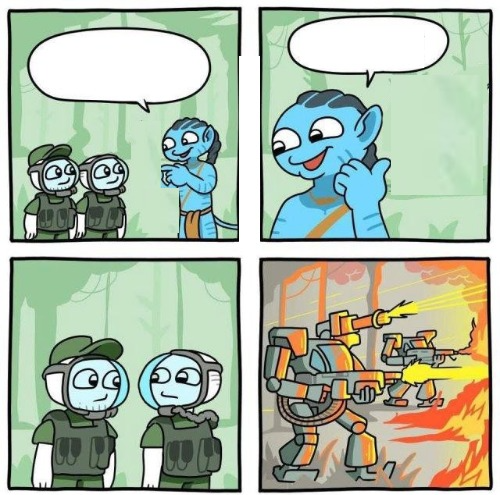 Blue elf introduces Blank Meme Template