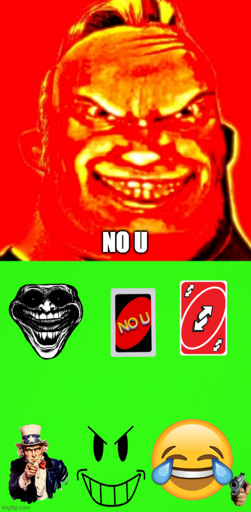 NO U Blank Meme Template