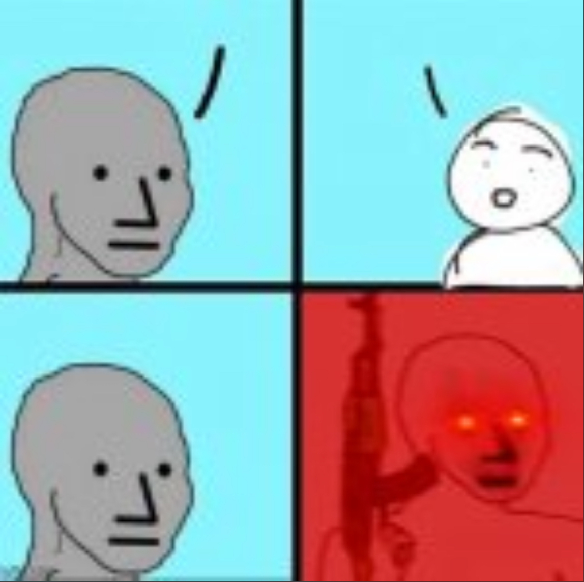 Angry face Blank Meme Template