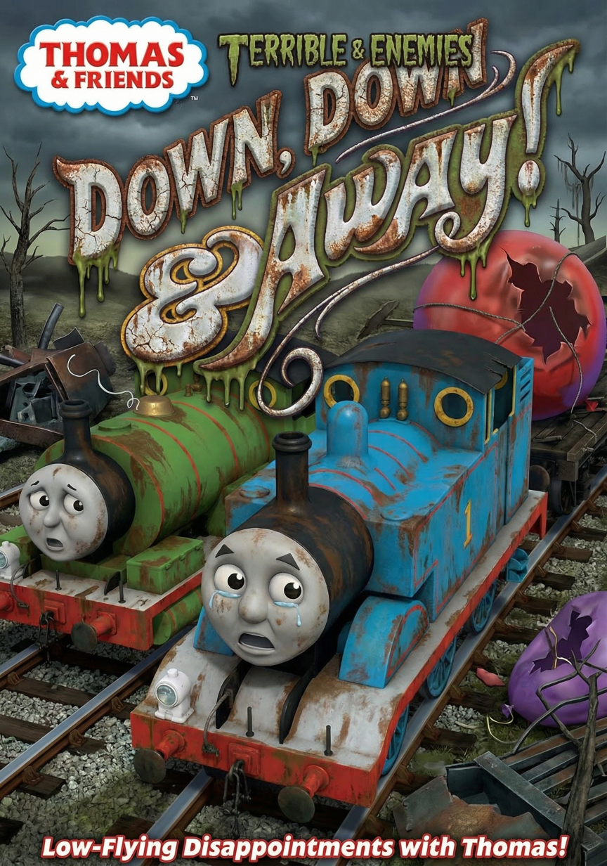 Down, Down & Away! Blank Meme Template