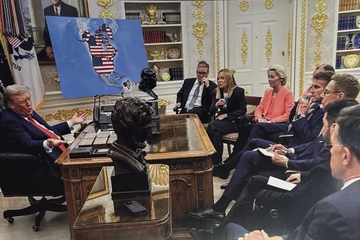 Donald Trump's plans to take over Canada and greenland Blank Meme Template