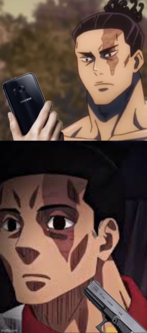 Todo shooting himself after seeing cringe | image tagged in todo shooting himself after seeing cringe | made w/ Imgflip meme maker