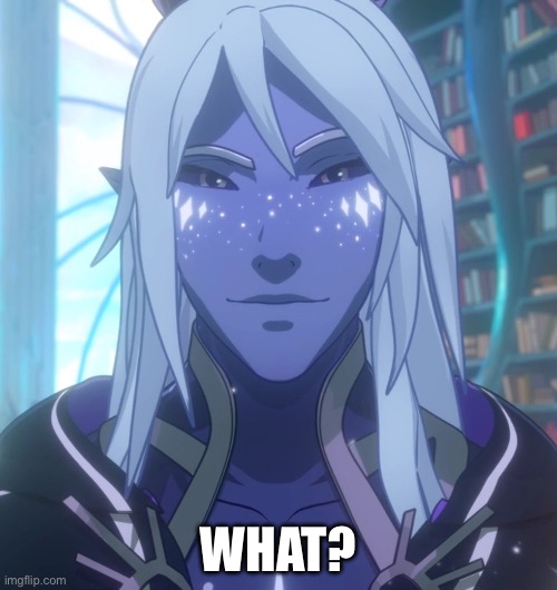 Aaravos | WHAT? | image tagged in aaravos | made w/ Imgflip meme maker