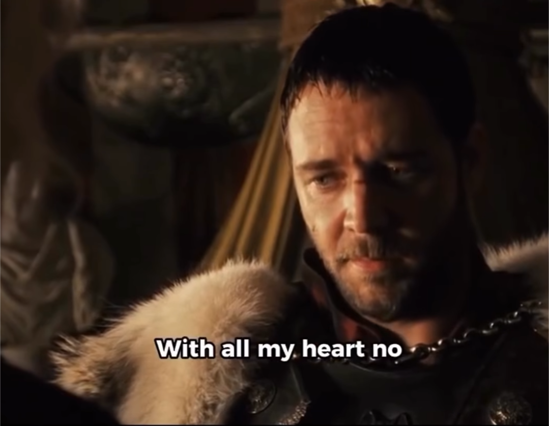 Maximus No Heart Blank Meme Template