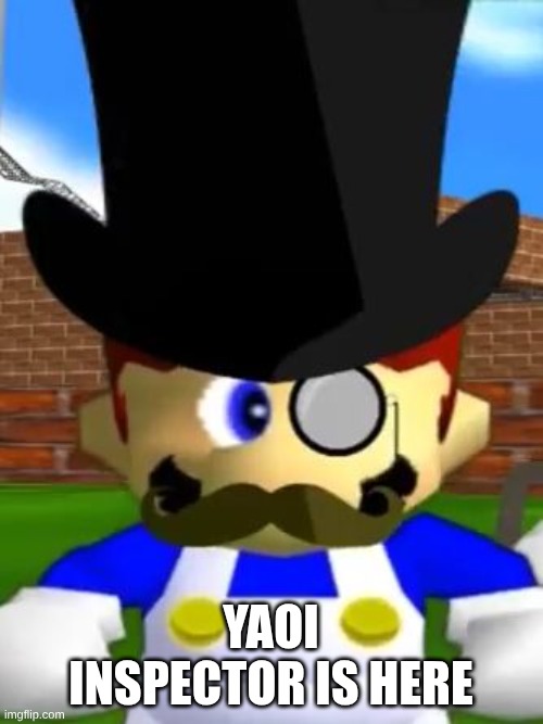 Wallet Inspecta SMG4 | YAOI INSPECTOR IS HERE | image tagged in wallet inspecta smg4 | made w/ Imgflip meme maker