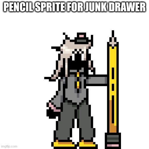 W or L sprite | PENCIL SPRITE FOR JUNK DRAWER | image tagged in e | made w/ Imgflip meme maker