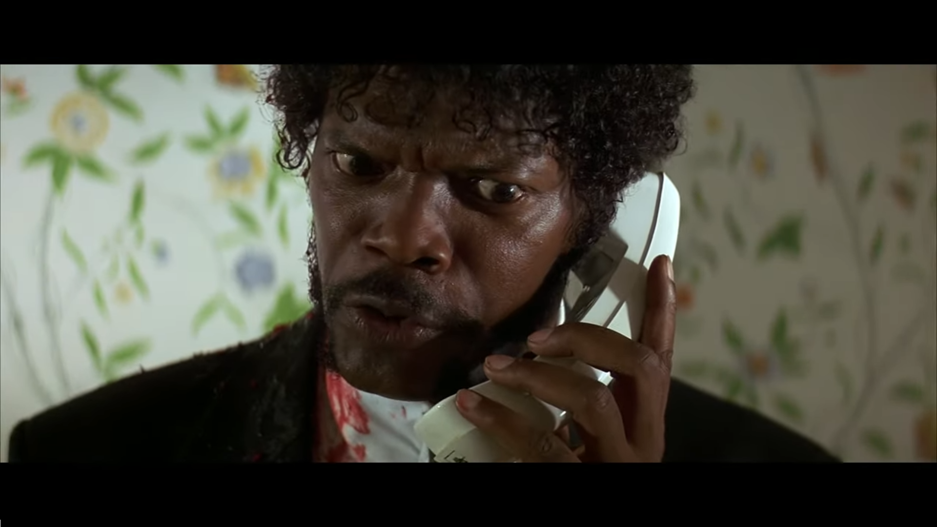 pulp fiction jules phone angry Blank Meme Template