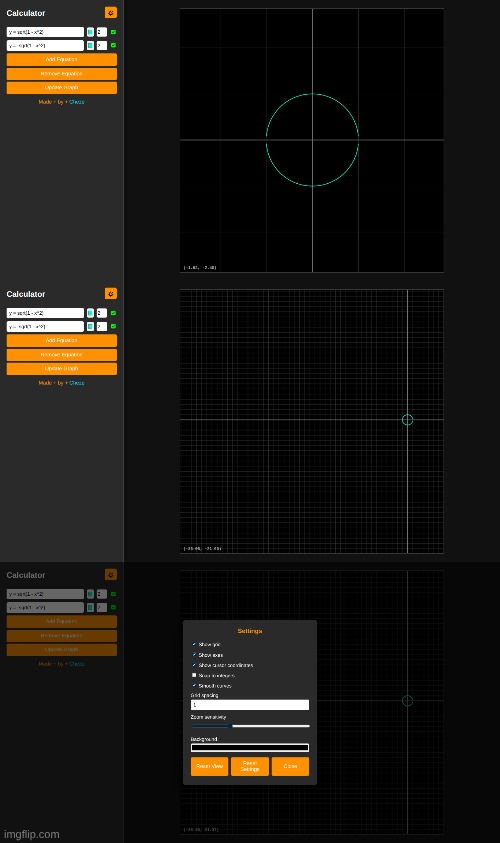 added zooming, panning, and a settings menu | made w/ Imgflip meme maker